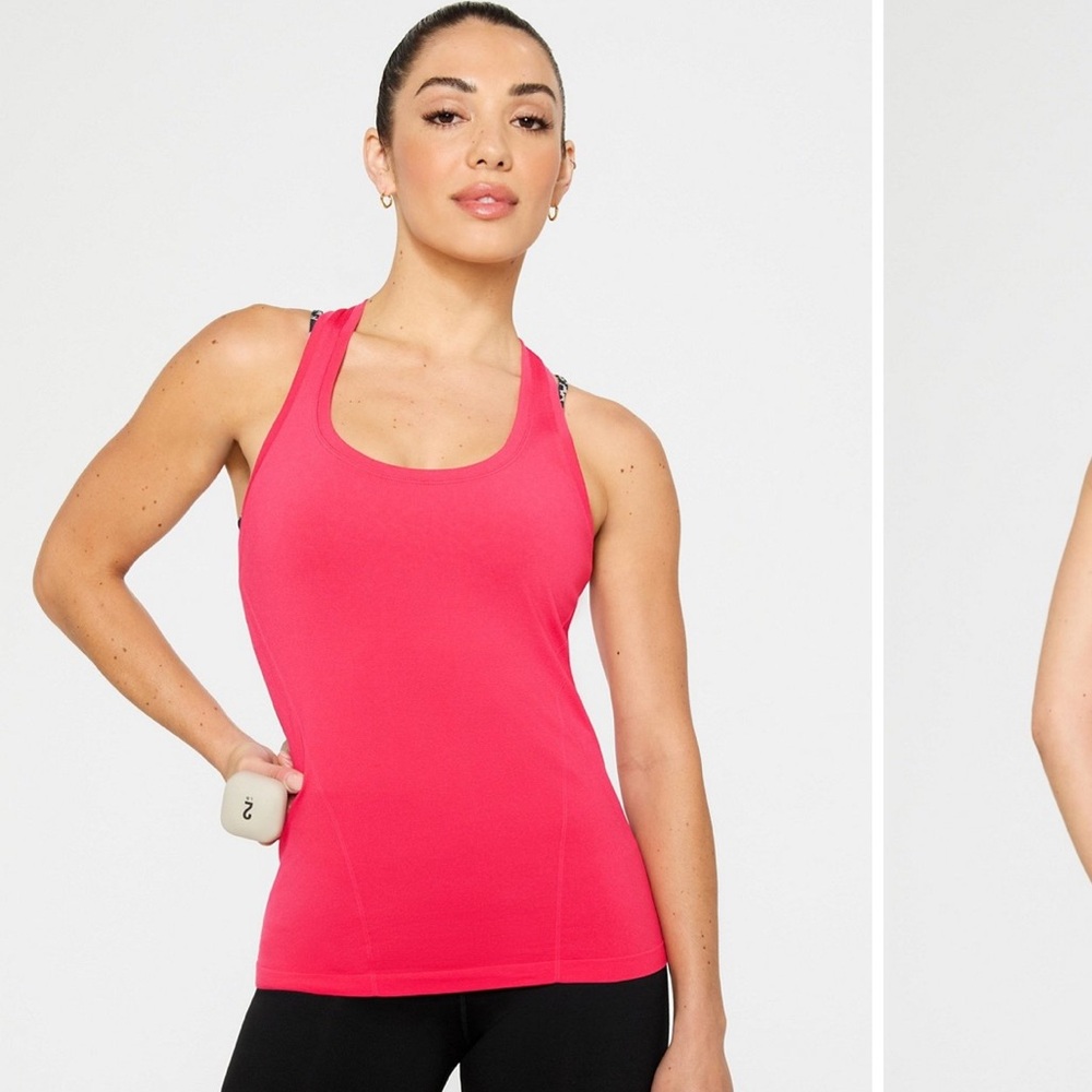 Two Fabletics Feather Tech Racerback Tank Tops - Picture 2 of 5